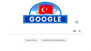 Google bu yıl da 29 Ekim Cumhuriyet Bayramımızı unutmadı!