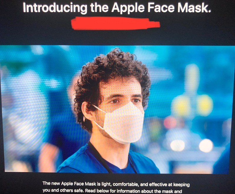 apple yüz maskesi, maske
