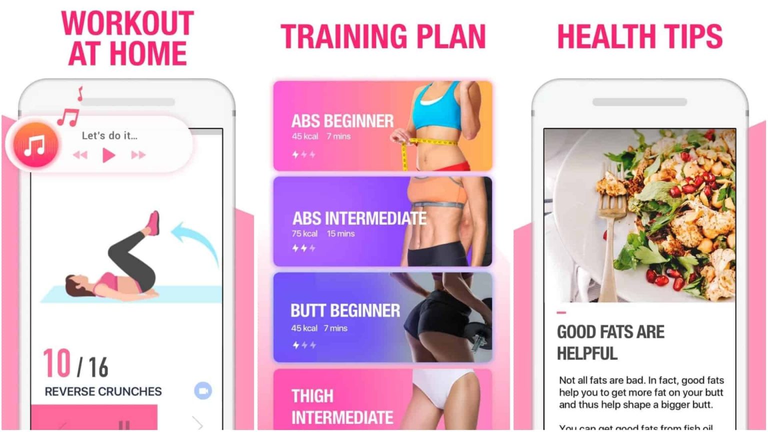 Workout for Women Fitness App egzersiz uygulaması