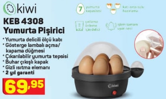 kiwi yumurta pişirici